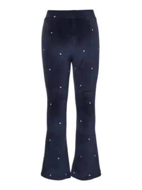 Pantaloni a vita alta in velluto