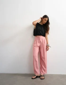 Pantaloni a vita alta Tsbeate