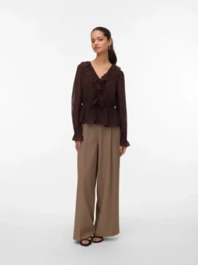 Pantaloni a vita alta Vmalessia
