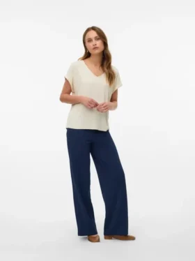 Pantaloni a vita alta Vmbecky