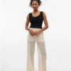 Pantaloni a vita alta Vmcailey