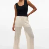 Pantaloni a vita alta Vmcailey