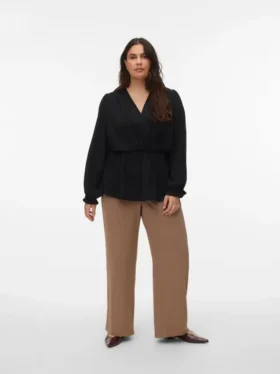 Pantaloni a vita alta Vmcalva