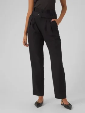 Pantaloni a vita alta Vmclea