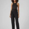 Pantaloni a vita alta Vmclea