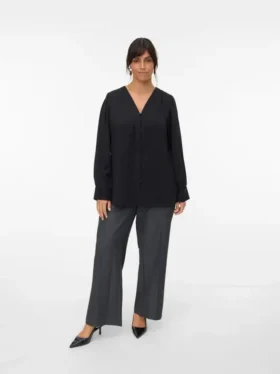 Pantaloni a vita alta Vmcleo
