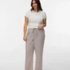 Pantaloni a vita alta Vmclinn