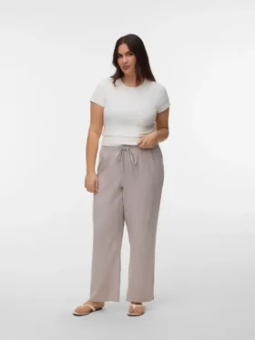 Pantaloni a vita alta Vmclinn