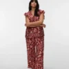 Pantaloni a vita alta Vmcnellie