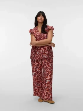 Pantaloni a vita alta Vmcnellie