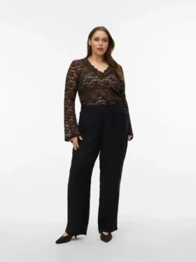Pantaloni a vita alta Vmcotea