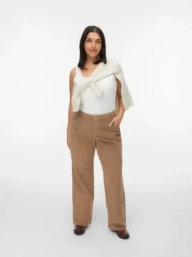 Pantaloni a vita alta Vmctessa