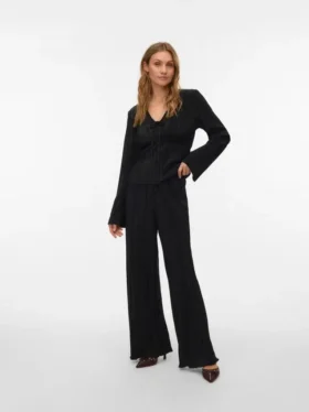Pantaloni a vita alta Vmelisa