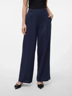 Pantaloni a vita alta Vmgiselle