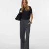 Pantaloni a vita alta Vmhenna