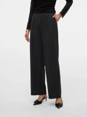 Pantaloni a vita alta Vmhenna