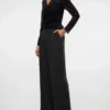 Pantaloni a vita alta Vmhenna