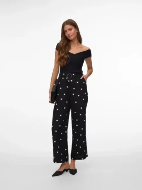 Pantaloni a vita alta Vmjoan