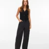 Pantaloni a vita alta Vmjose