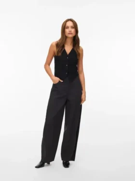 Pantaloni a vita alta Vmjose