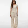 Pantaloni a vita alta Vmjosie