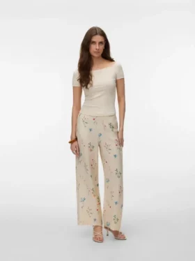 Pantaloni a vita alta Vmjosie