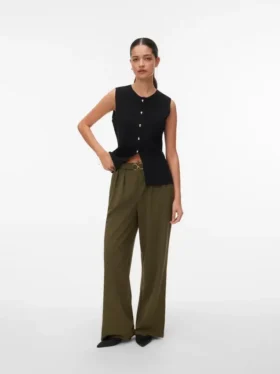 Pantaloni a vita alta Vmkristina