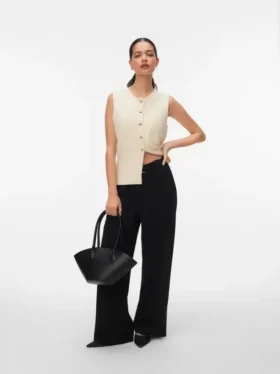 Pantaloni a vita alta Vmkristina