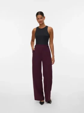 Pantaloni a vita alta Vmliva
