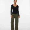Pantaloni a vita alta Vmliva