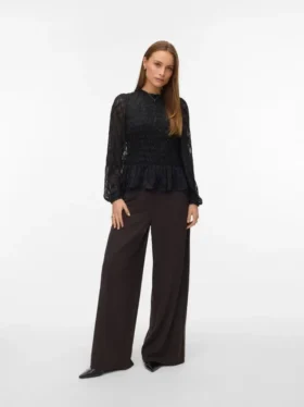 Pantaloni a vita alta Vmliva