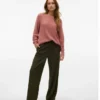 Pantaloni a vita alta Vmliva