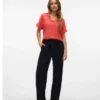 Pantaloni a vita alta Vmliva