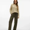 Pantaloni a vita alta Vmliva