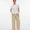 Pantaloni a vita alta Vmmelaney