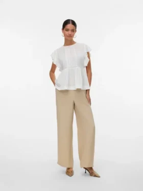 Pantaloni a vita alta Vmmelaney