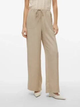 Pantaloni a vita alta Vmmelaney