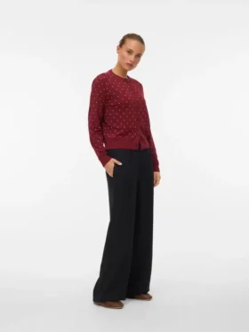 Pantaloni a vita alta Vmmelaney