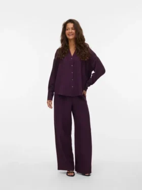 Pantaloni a vita alta Vmmelaney