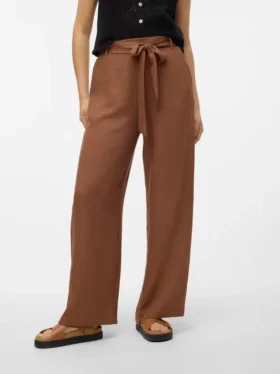 Pantaloni a vita alta Vmmelony