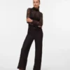 Pantaloni a vita alta Vmneline