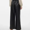 Pantaloni a vita alta Vmpaulina