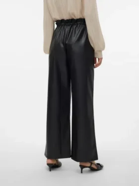 Pantaloni a vita alta Vmpaulina