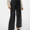 Pantaloni a vita alta Vmpaulina