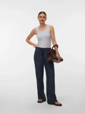 Pantaloni a vita alta Vmrosie