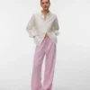 Pantaloni a vita alta Vmrosie