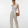 Pantaloni a vita alta Vmrosie