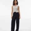Pantaloni a vita alta Vmsally