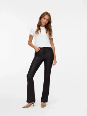 Pantaloni a vita alta Vmsiga