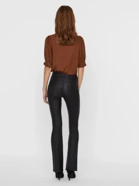 Pantaloni a vita alta Vmsiga